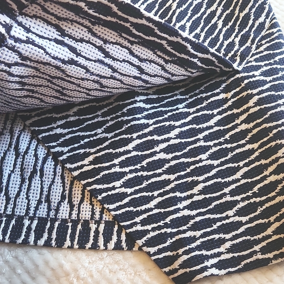 LOFT MINI SKIRT WOMENS SIZE L PETITE NAVY AND WHITE COLOR - Picture 5 of 12